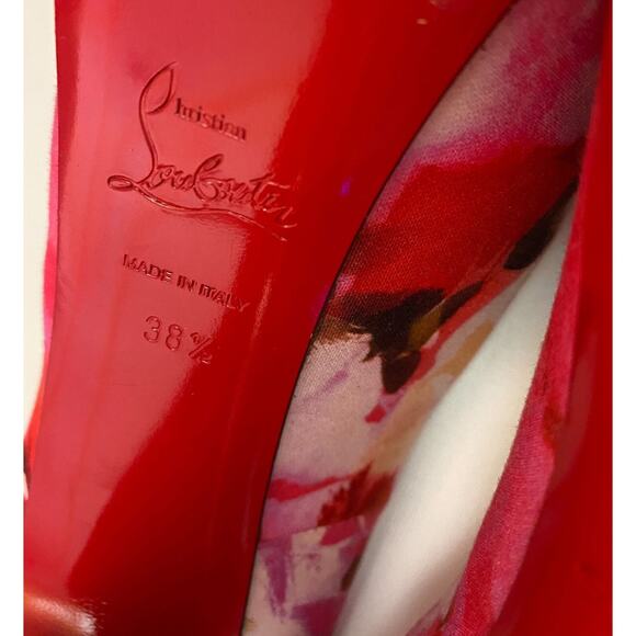 Christian Louboutin Highness 160 Popi Peep Toe Stiletto Heel Platform Pumps 38.5 - Picture 5 of 5